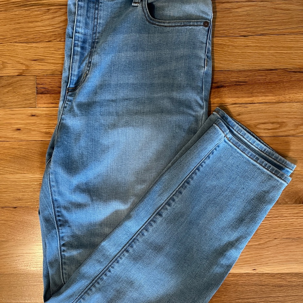 Lands' End Women's Light Blue Straight Leg Jeans